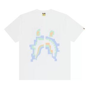 BAPE Digital Shark Tee 'White'